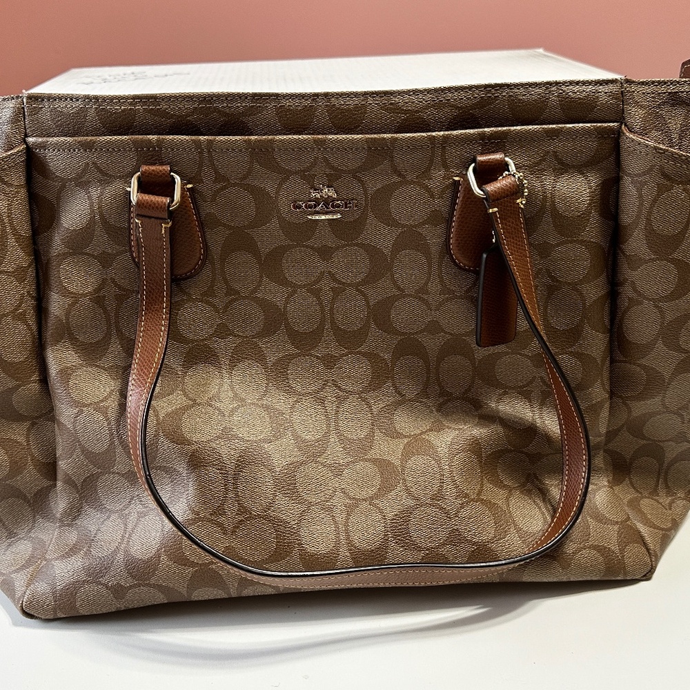 Coach baby bag